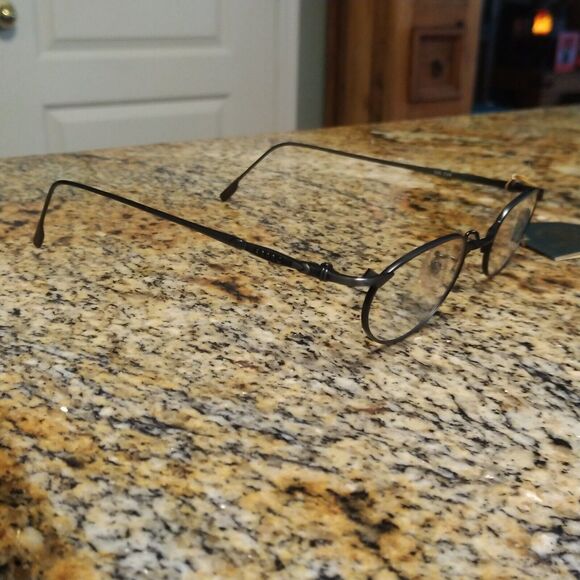 SANTA BARBARA POLO COL C26 Silver Oval Metal Frame Eyeglasses Japan - Picture 3 of 12